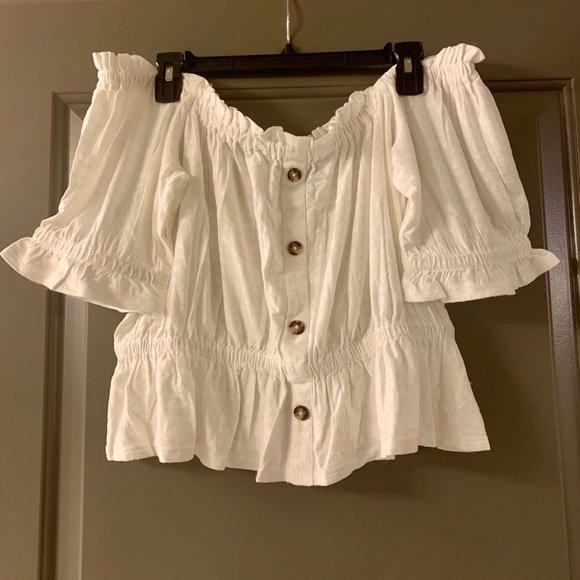 SOLD on Ⓜ️ Express off the Shoulder Top - Picture 3 of 3